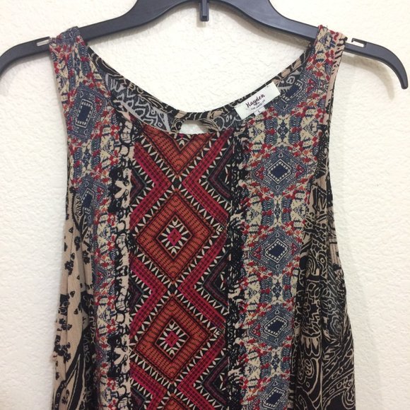 April Spirit Hayden Boho Tunic Dress Abstract - Picture 3 of 13